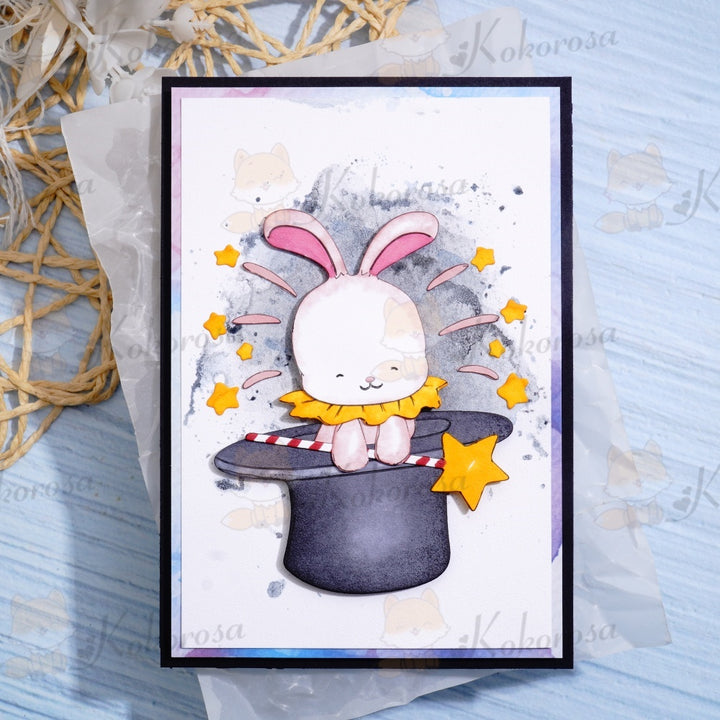 Kokorosa Metal Cutting Dies with Magic Hat and Rabbit