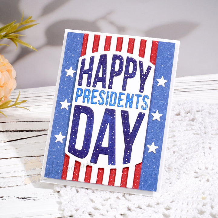 Kokorosa Metal Cutting Dies with Happy Presidents Day