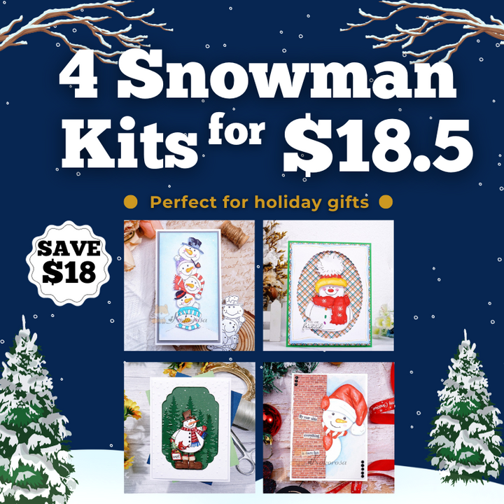 Kokorosa Snowman Bundle with 4 Items