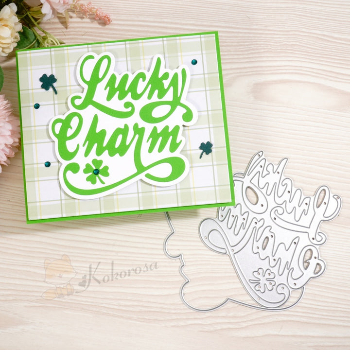 Kokorosa Metal Cutting Dies with 'Lucky Charm' Words