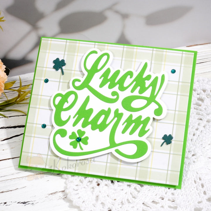 Kokorosa Metal Cutting Dies with 'Lucky Charm' Words