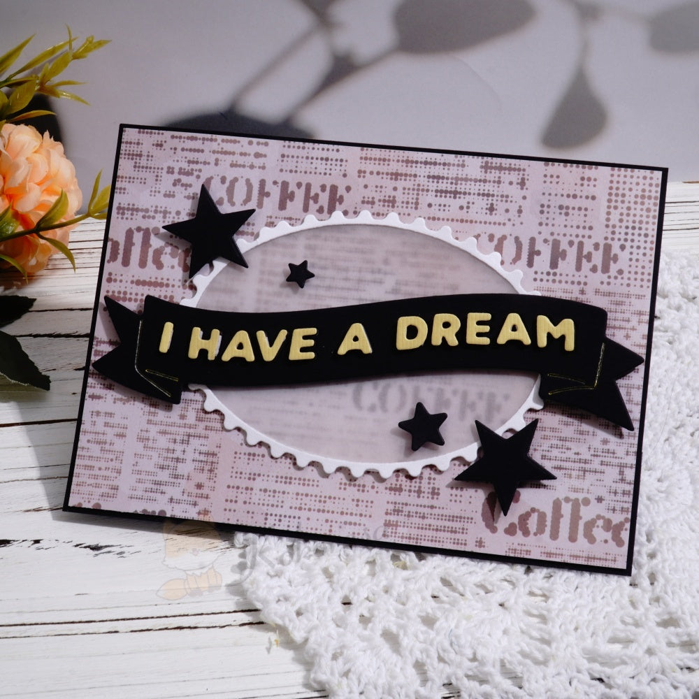 Kokorosa Metal Cutting Dies with ‘I HAVE A DREAM’ Ribbon