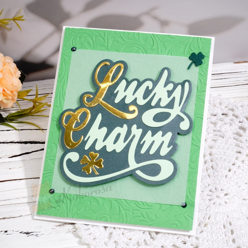 Kokorosa Metal Cutting Dies with 'Lucky Charm' Words