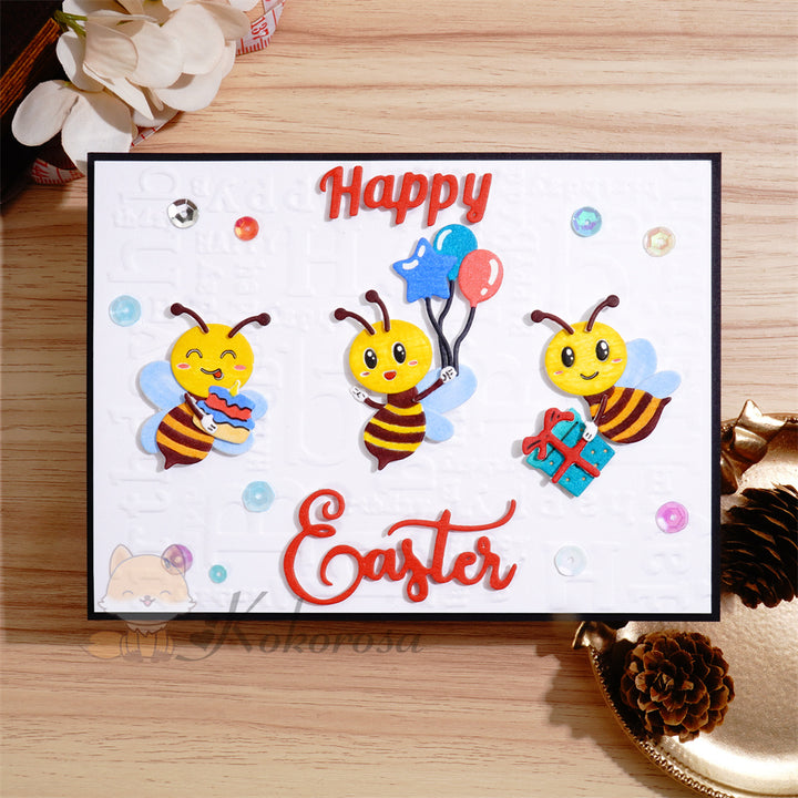 Kokorosa Metal Cutting Dies with 3 Cute Bee