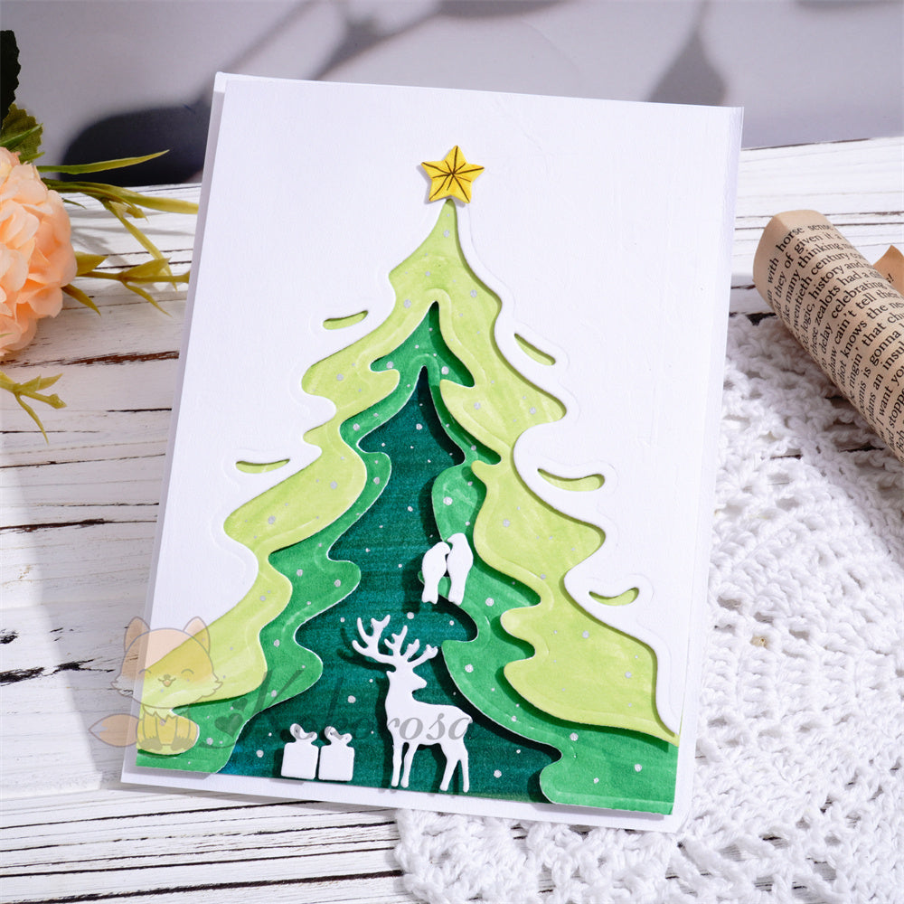 Kokorosa Metal Cutting Dies with 3 Layers Christmas Tree