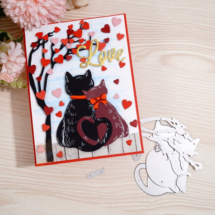 Kokorosa Metal Cutting Dies with Cats under Love Tree