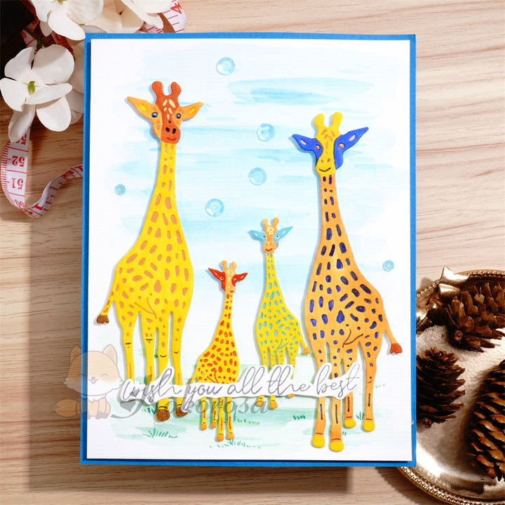 Kokorosa Metal Cutting Dies with 4 Giraffes