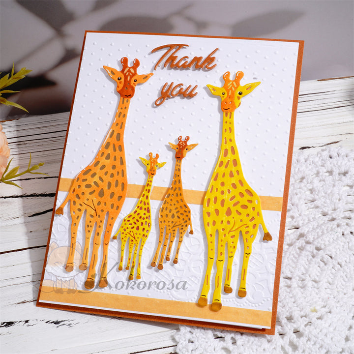 Kokorosa Metal Cutting Dies with 4 Giraffes