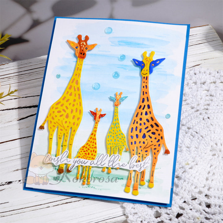 Kokorosa Metal Cutting Dies with 4 Giraffes