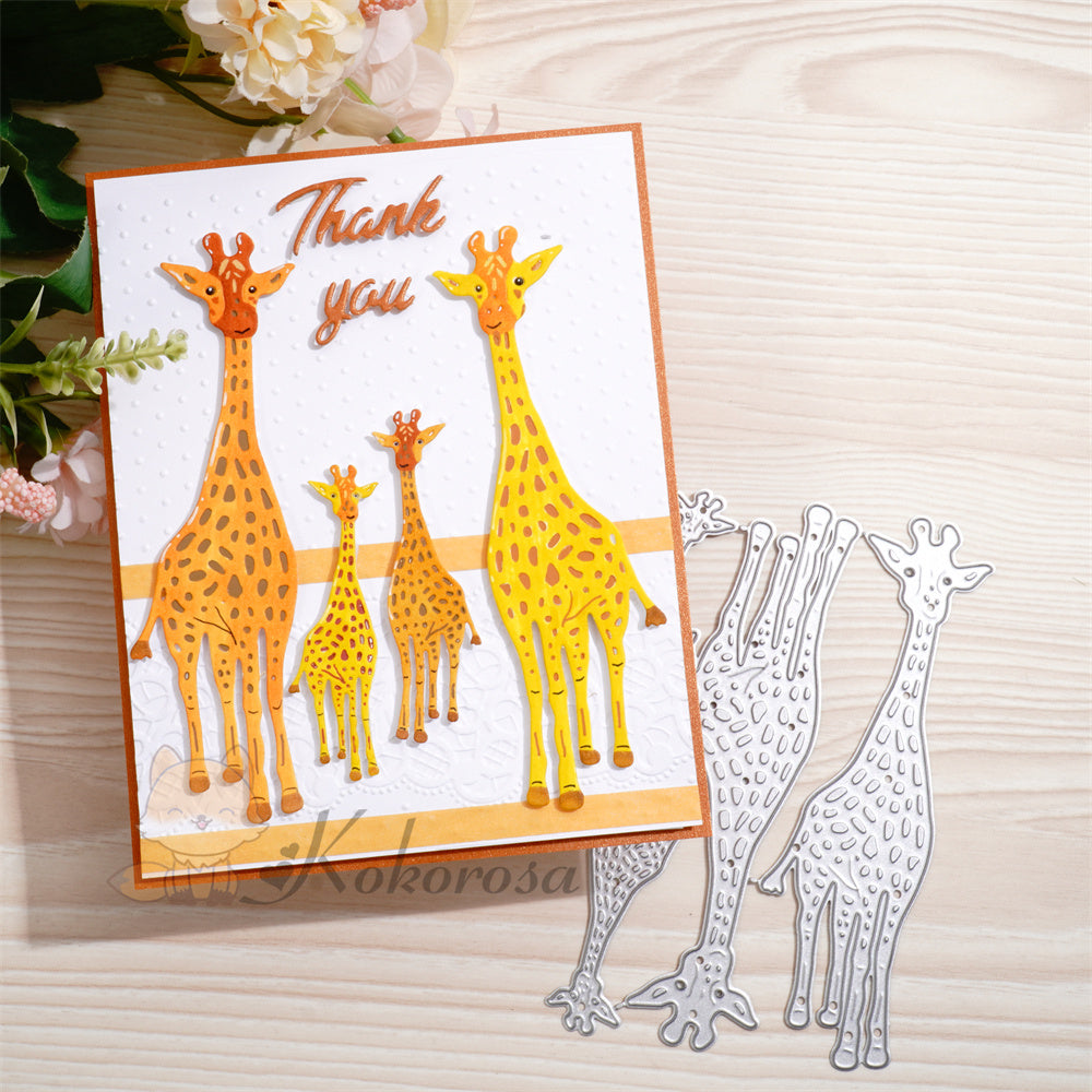 Kokorosa Metal Cutting Dies with 4 Giraffes