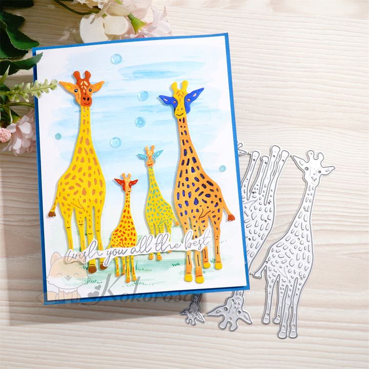 Kokorosa Metal Cutting Dies with 4 Giraffes