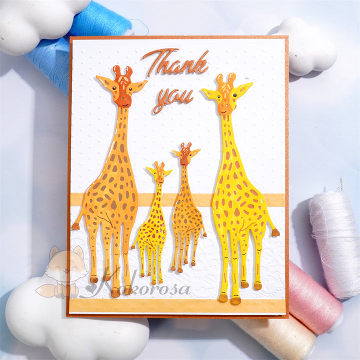 Kokorosa Metal Cutting Dies with 4 Giraffes