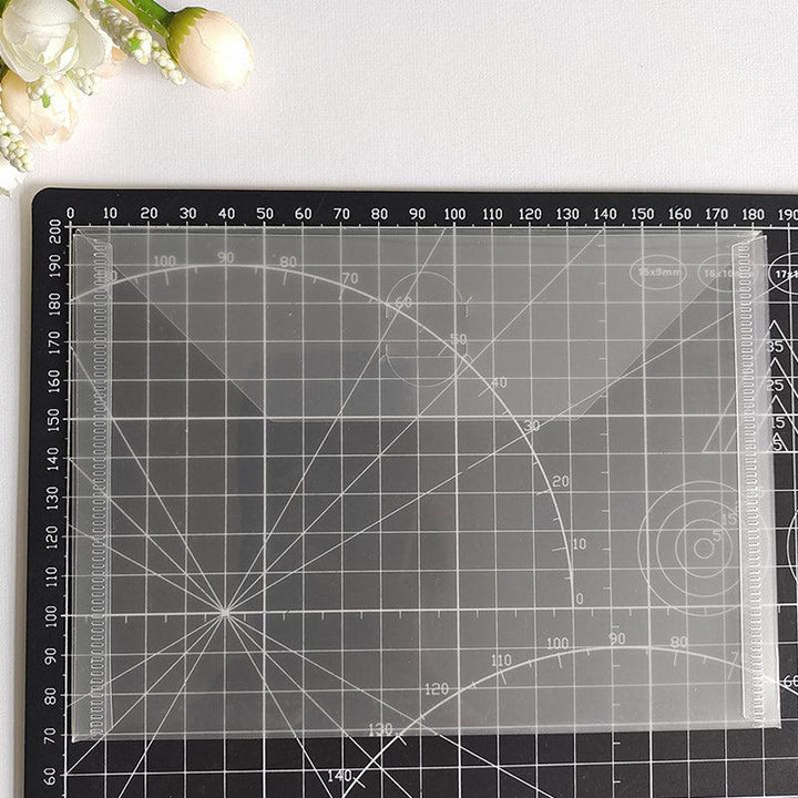 Transparent Simple Storage Bag for Dies and Stamps, Sorting Postcard Packaging Bag