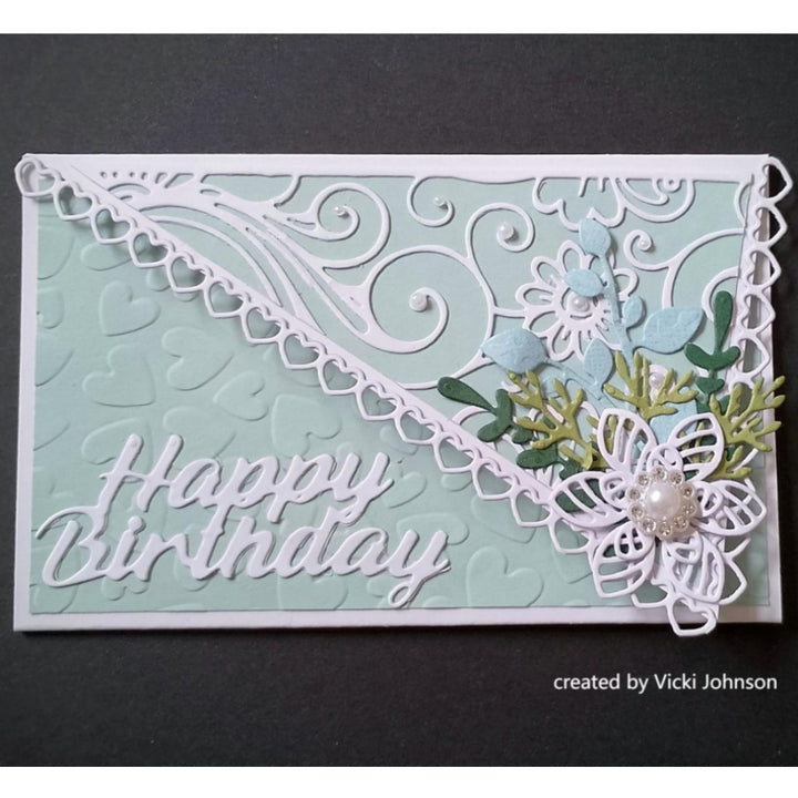 Kokorosa Metal Cutting Dies with Happy Birthday Word