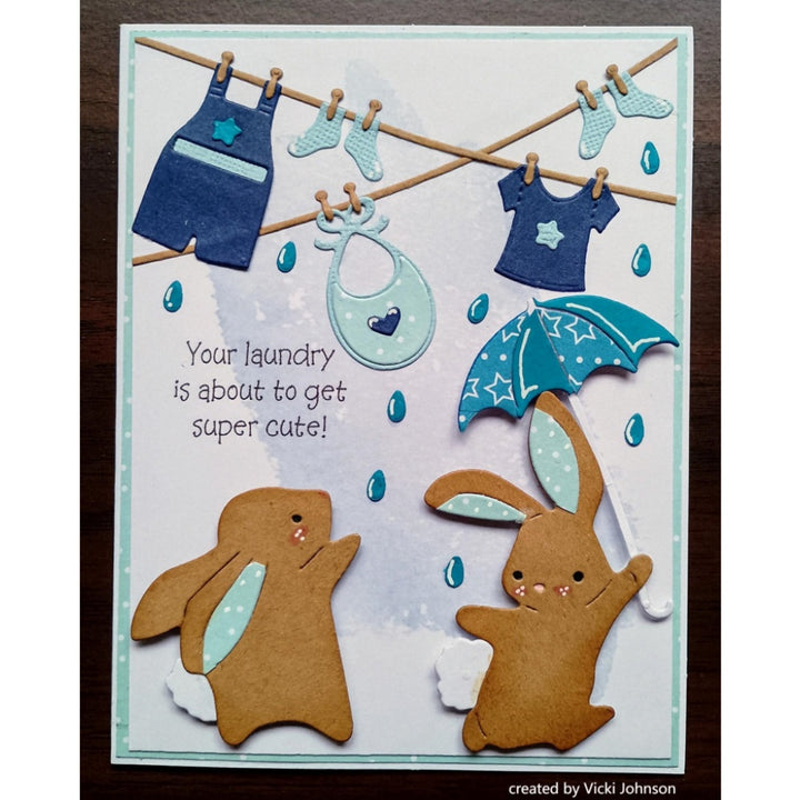 Kokorosa Metal Cutting Dies with Rabbits and Umbrellas