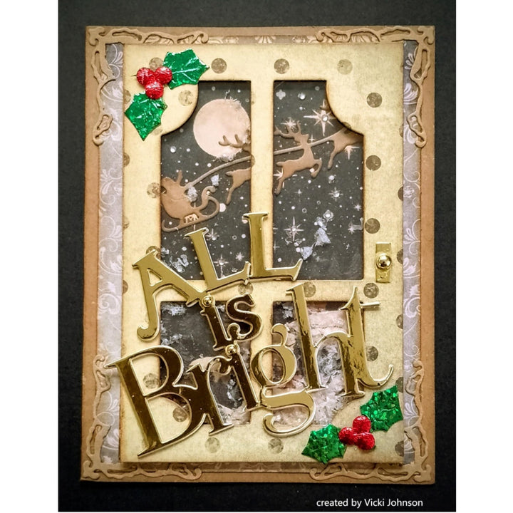 Kokorosa Metal Cutting Dies with Happy Easter Bunny Eggs and Window