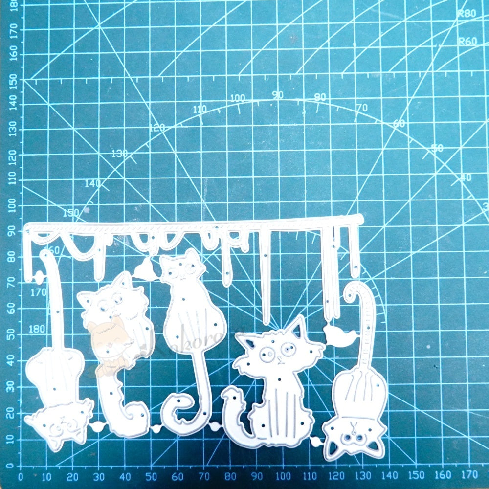 Kokorosa Metal Cutting Dies with 5 Cats on the Rope