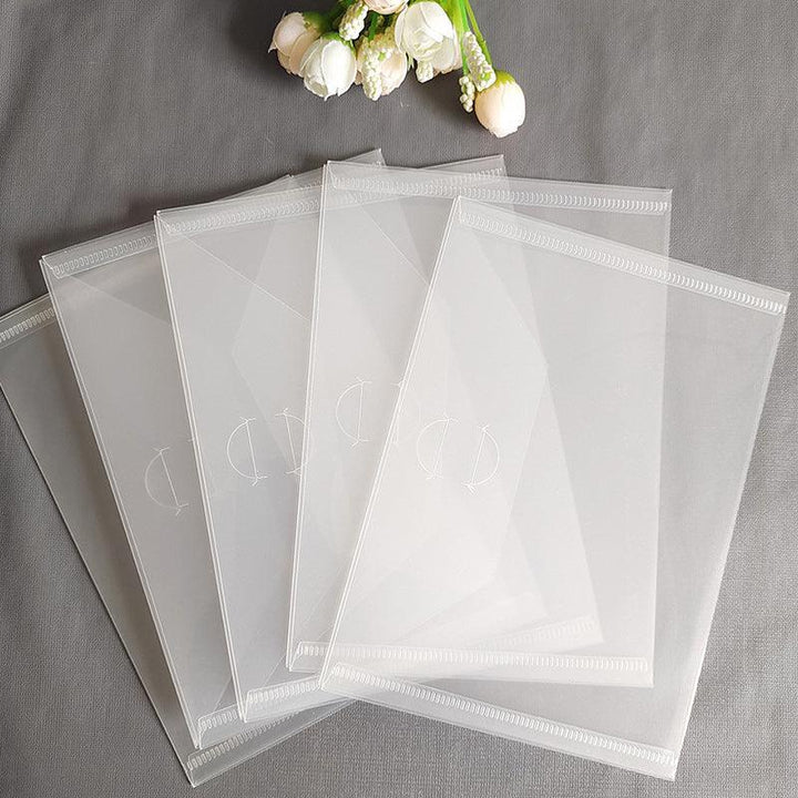 Transparent Simple Storage Bag for Dies and Stamps, Sorting Postcard Packaging Bag