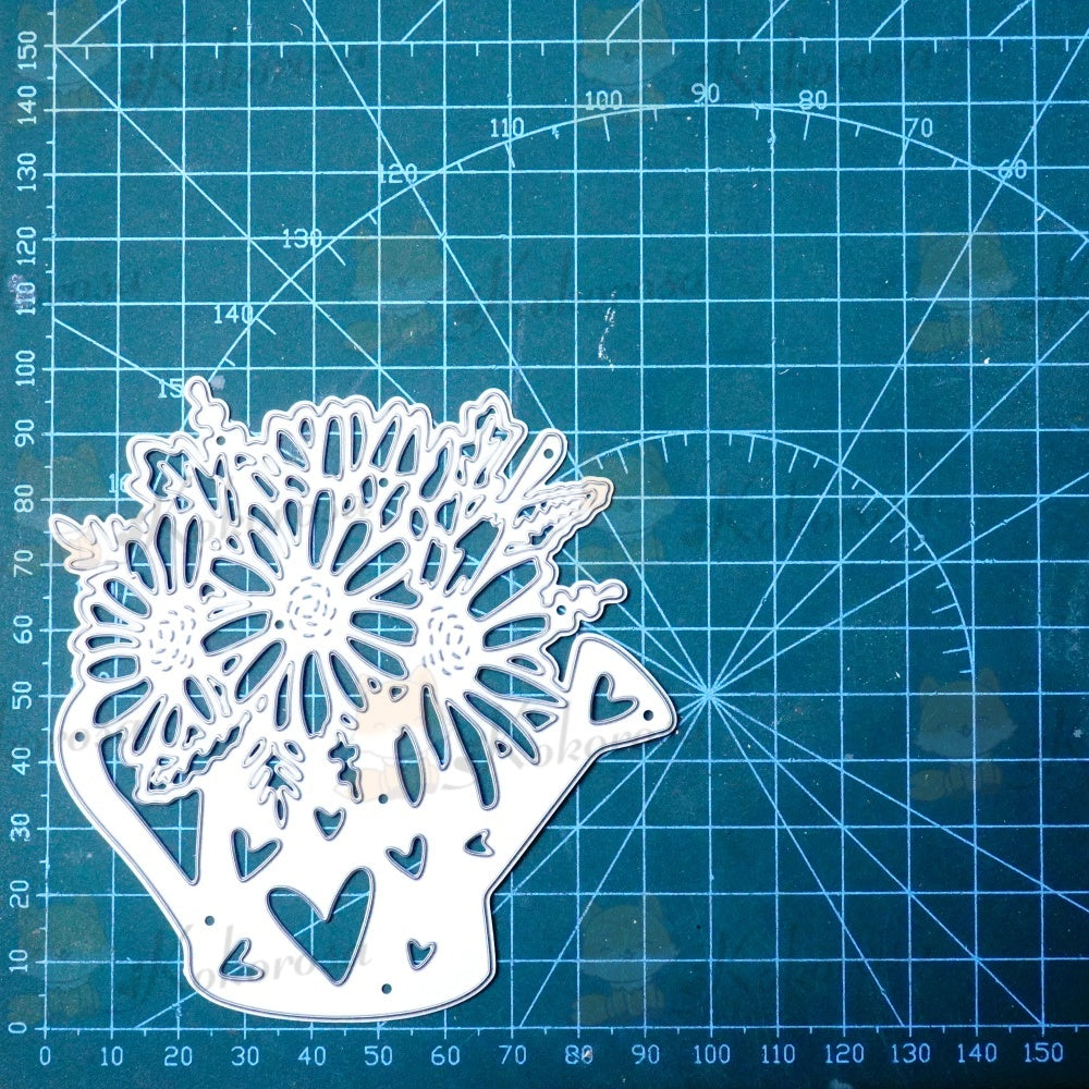 Kokorosa Metal Cutting Dies with Flower Watering Kettle