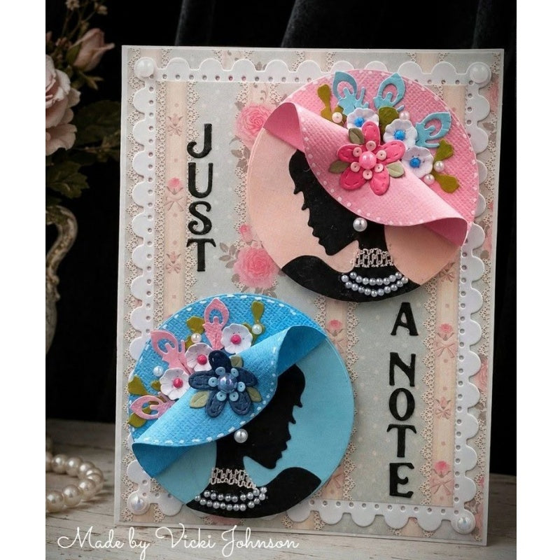 Kokorosa Metal Cutting Dies with Elegant Lady Frame Board
