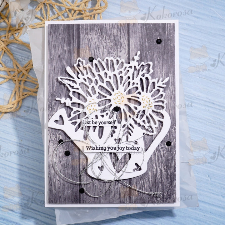 Kokorosa Metal Cutting Dies with Flower Watering Kettle