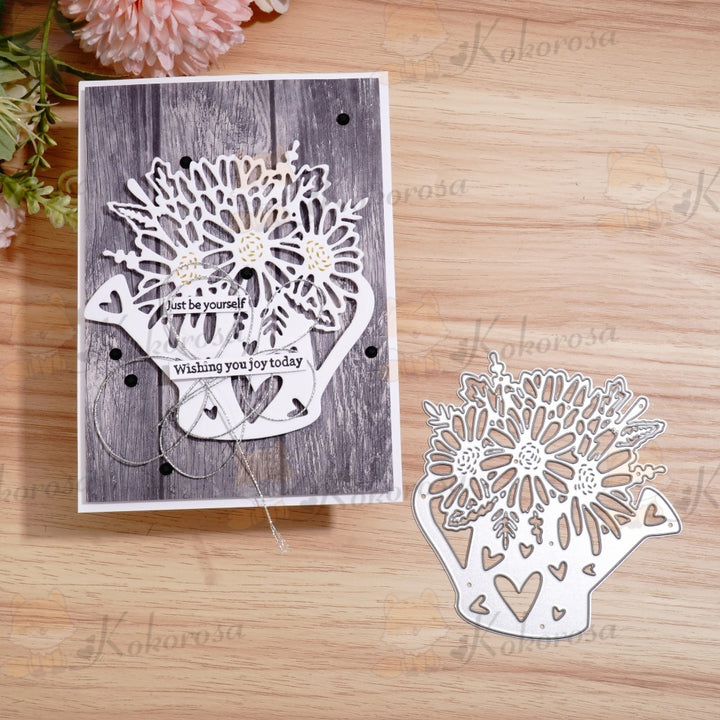 Kokorosa Metal Cutting Dies with Flower Watering Kettle
