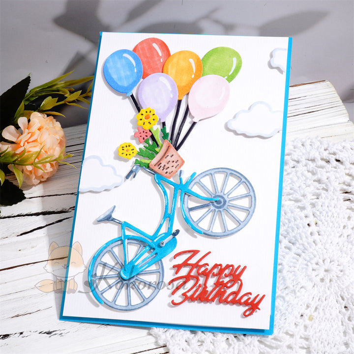 Kokorosa Metal Cutting Dies with Balloons and Bicycle