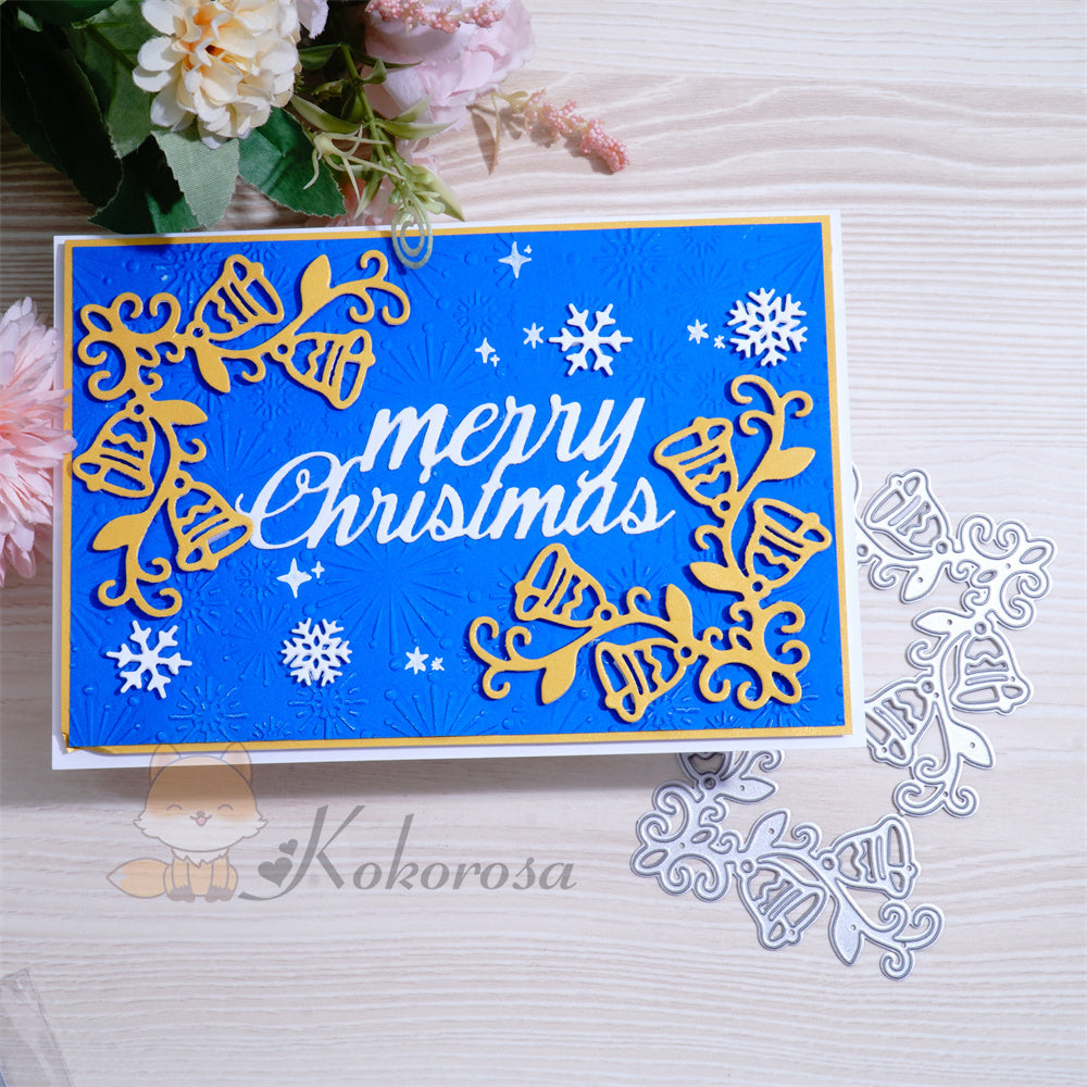 Kokorosa Metal Cutting Dies with Christmas Bell Border