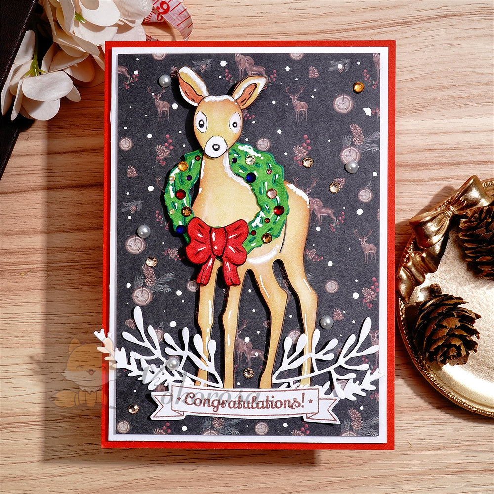 Kokorosa Metal Cutting Dies with Christmas Deer