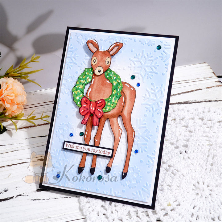 Kokorosa Metal Cutting Dies with Christmas Deer