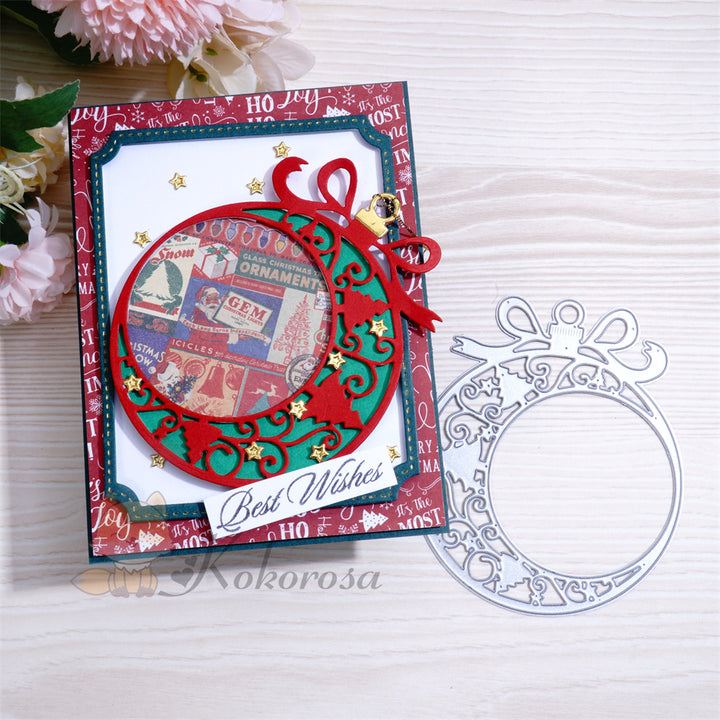 Kokorosa Metal Cutting Dies with Christmas Moon Style Decoration