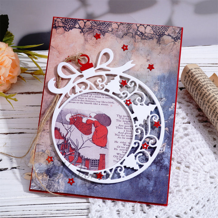 Kokorosa Metal Cutting Dies with Christmas Moon Style Decoration