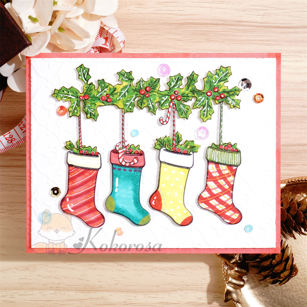 Kokorosa Metal Cutting Dies with Christmas Stockings