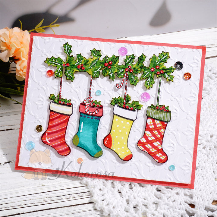 Kokorosa Metal Cutting Dies with Christmas Stockings