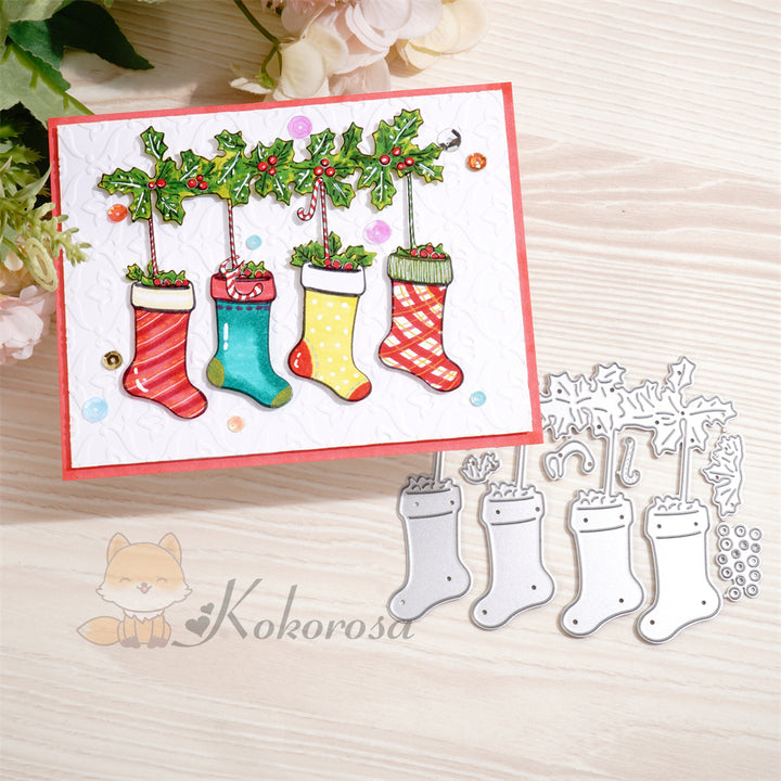 Kokorosa Metal Cutting Dies with Christmas Stockings