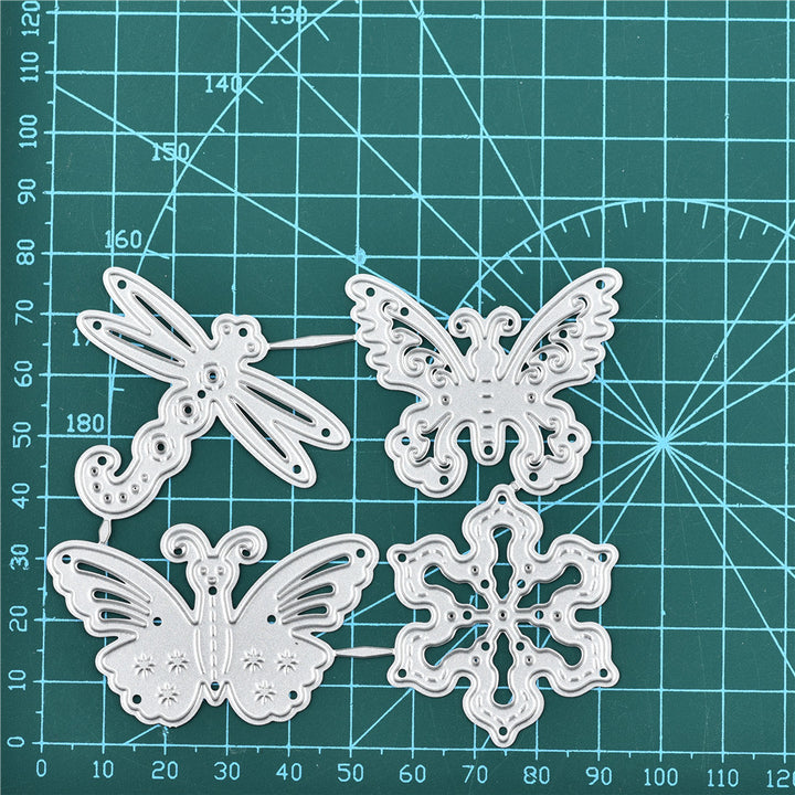 Kokorosa Butterfly Dragonfly Snowflake Metal Cutting Dies