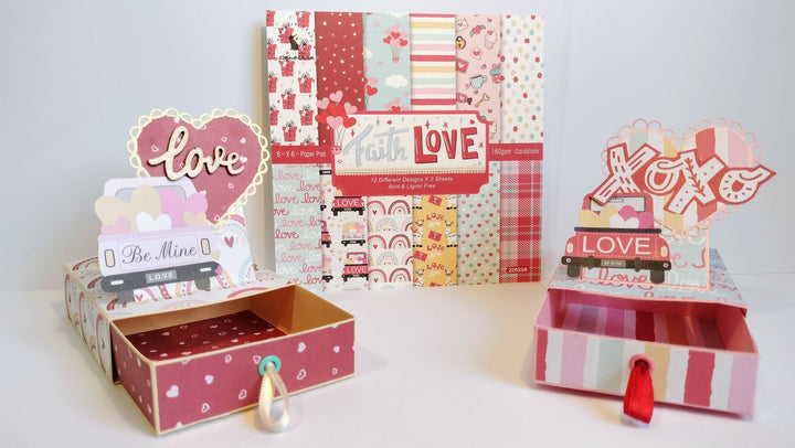 Kokorosa 24PCS  6" Faith&Love DIY Scrapbook & Cardstock Paper