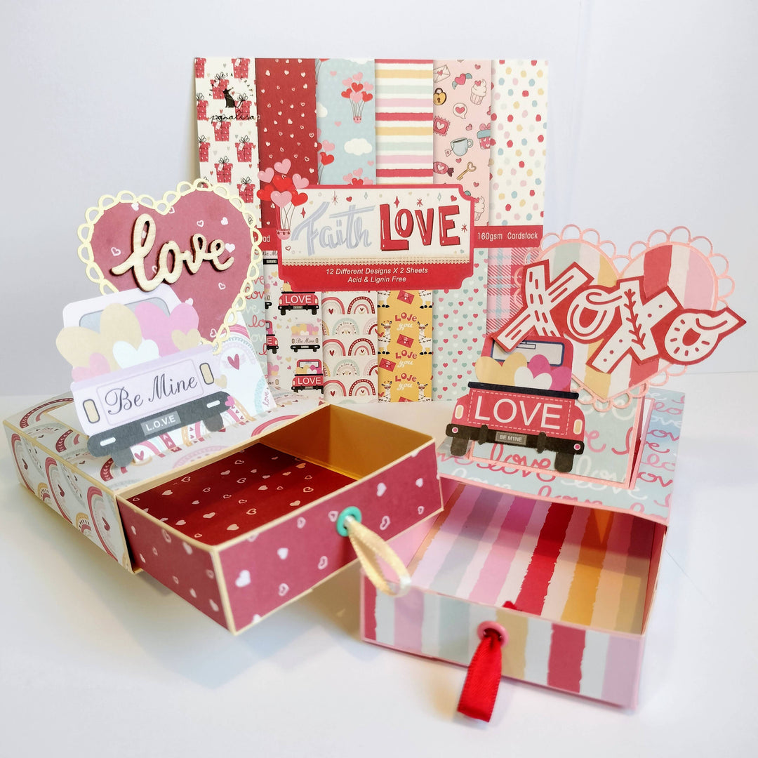 Kokorosa 24PCS  6" Faith&Love DIY Scrapbook & Cardstock Paper