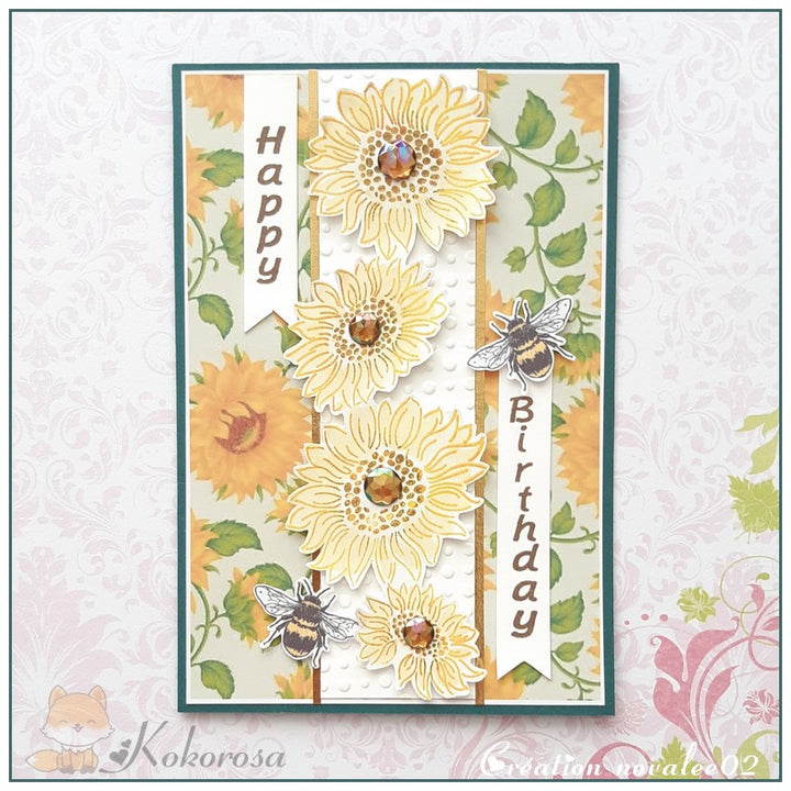 Kokorosa 24PCS 6" Spring Daisies Scrapbook & Cardstock Paper