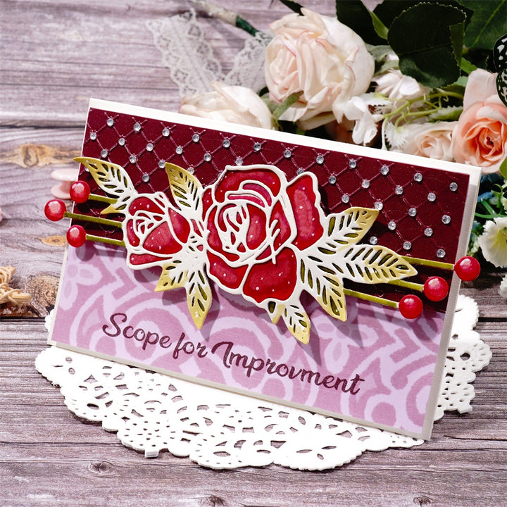 Kokorosa Metal Cutting Dies with Rose and Shooting Star