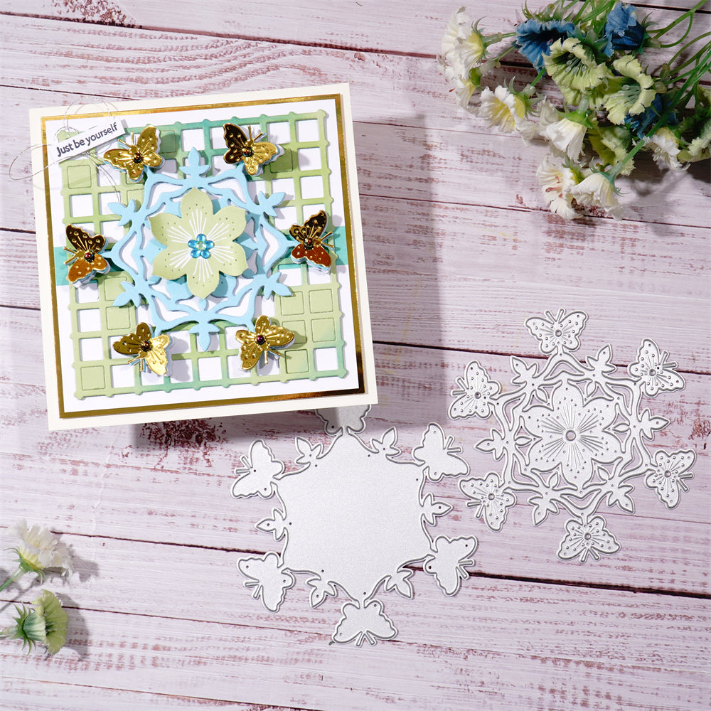 Kokorosa Metal Cutting Dies with Butterfly Snowflake