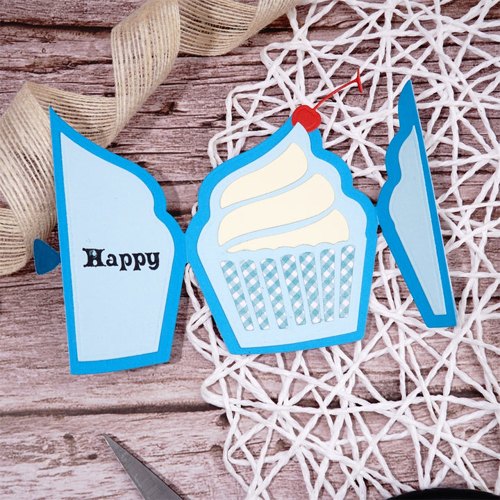 Kokorosa Metal Cutting Dies with Openable Cupcake
