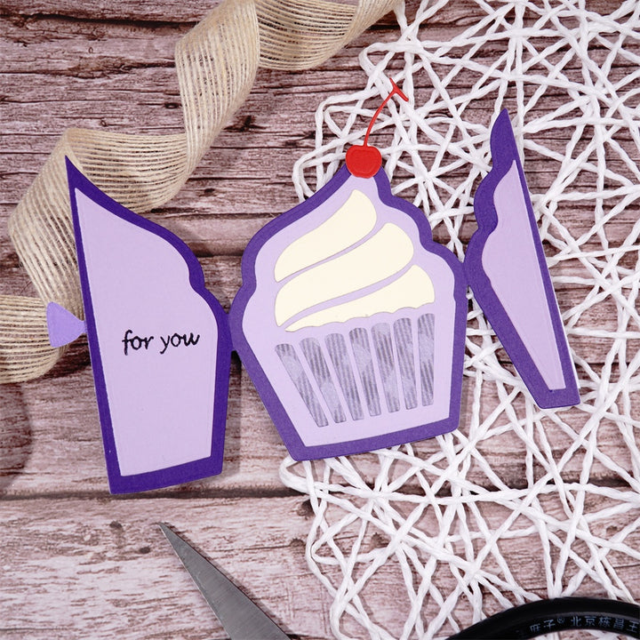 Kokorosa Metal Cutting Dies with Openable Cupcake