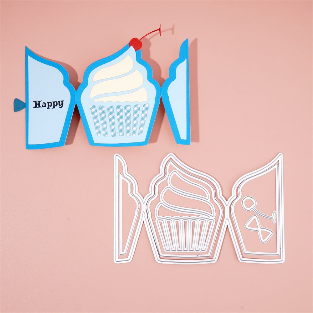 Kokorosa Metal Cutting Dies with Openable Cupcake
