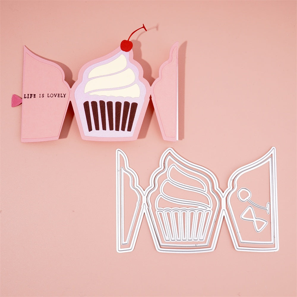 Kokorosa Metal Cutting Dies with Openable Cupcake