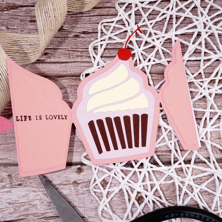 Kokorosa Metal Cutting Dies with Openable Cupcake