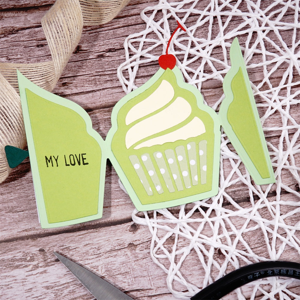Kokorosa Metal Cutting Dies with Openable Cupcake