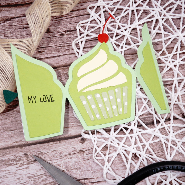 Kokorosa Metal Cutting Dies with Openable Cupcake