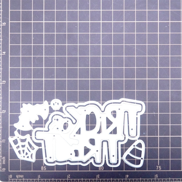 Kokorosa Metal Cutting Dies with Halloween Trick and Treat Word