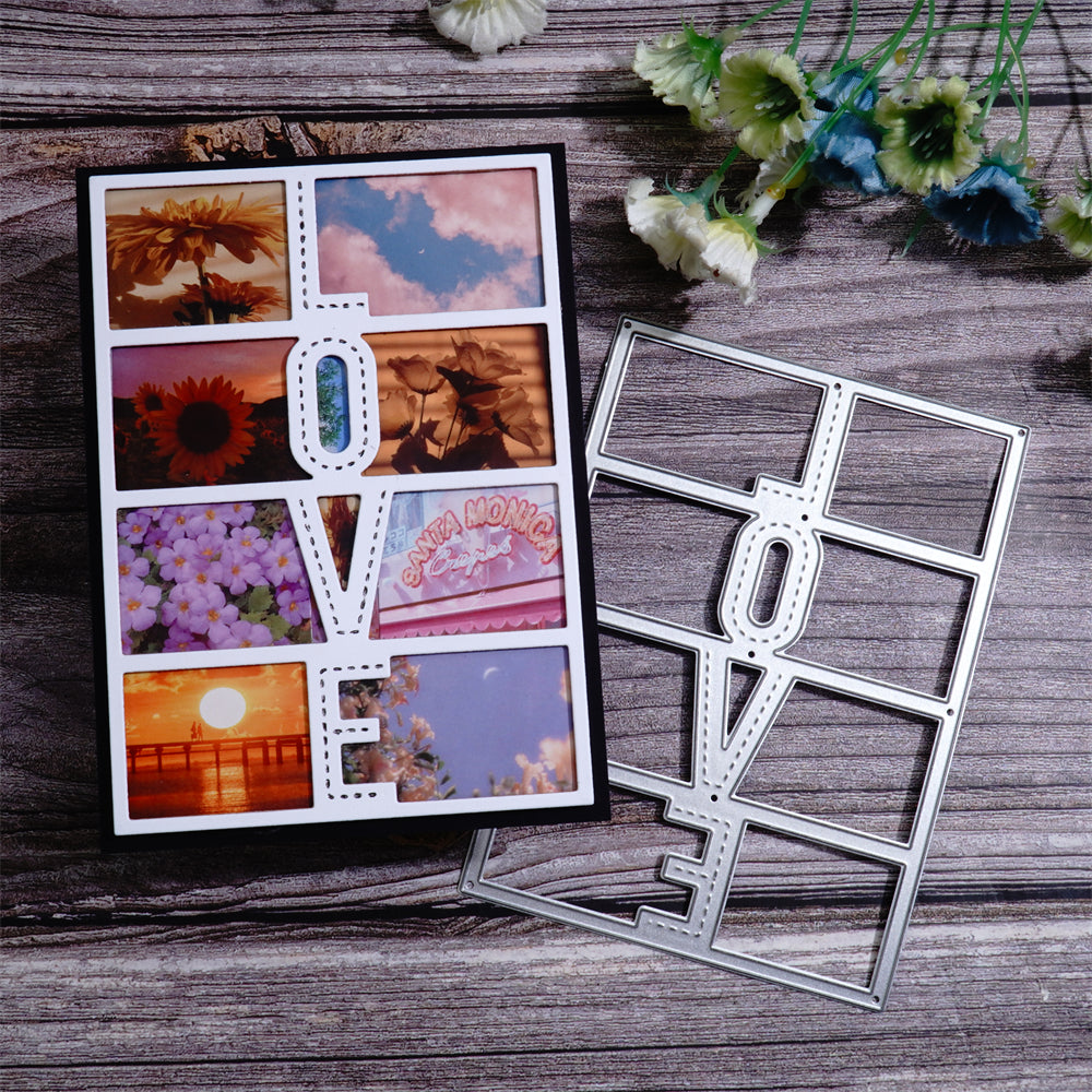 Kokorosa Metal Cutting Dies with Love Background Board